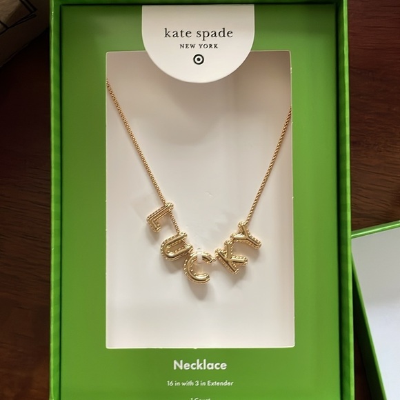 Kate Spade Lucky Bubble Gold Chain Necklace- kate spade new york x Target - NIB - Picture 1 of 6